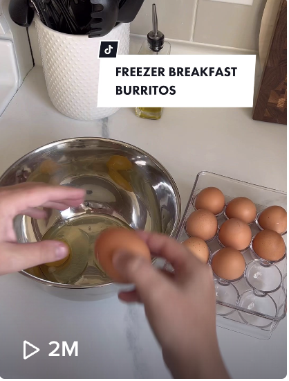freezer breakfast buritos